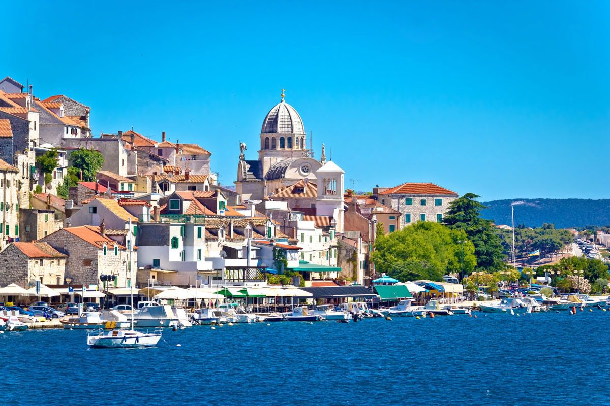 This image has an empty alt attribute; its file name is Sibenik-UNESCO-St-James-Adventures-Croatia.jpg