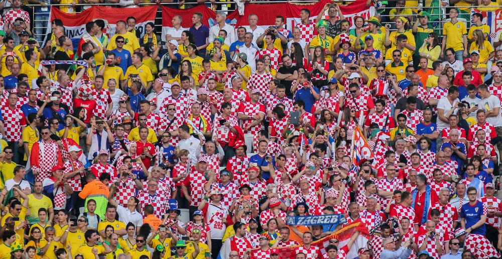 Croatia crowd at world cup