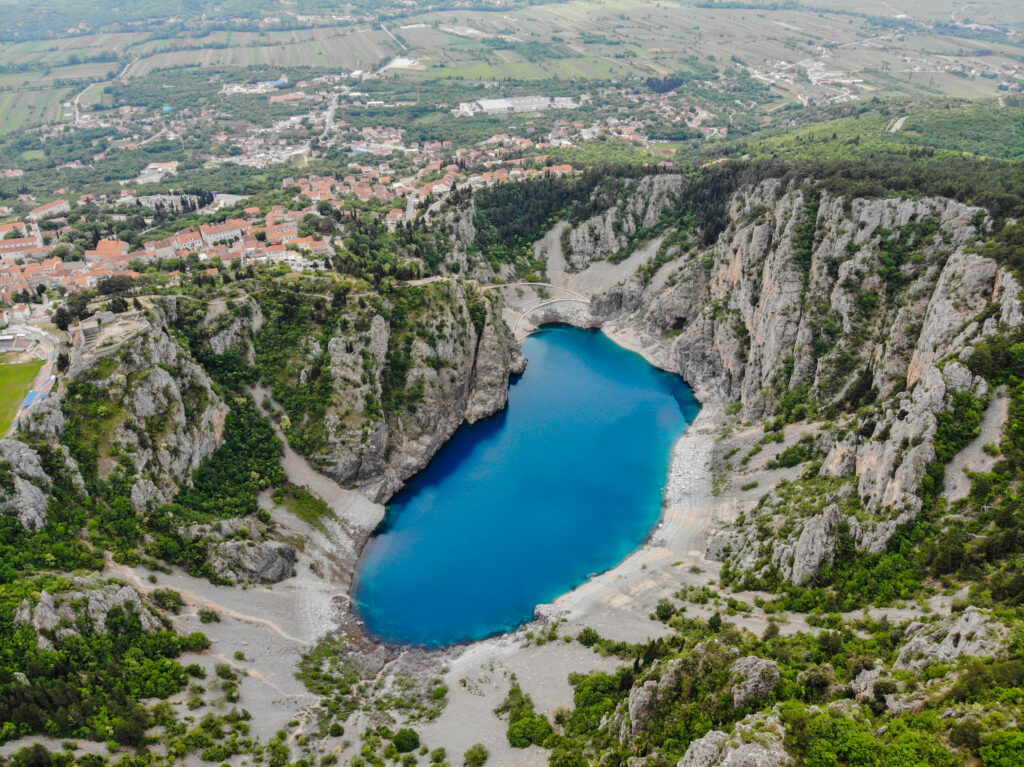 Croatia Open Water Swimming location - Imotski Blue Lake