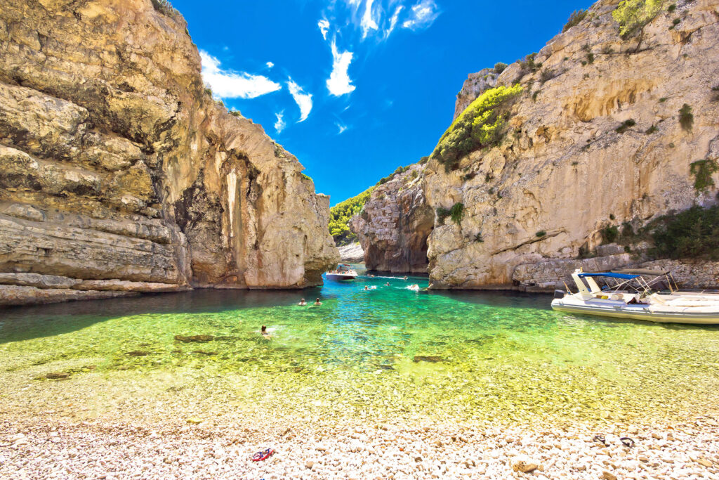 Croatia Open Water Swimming location - Vis Island