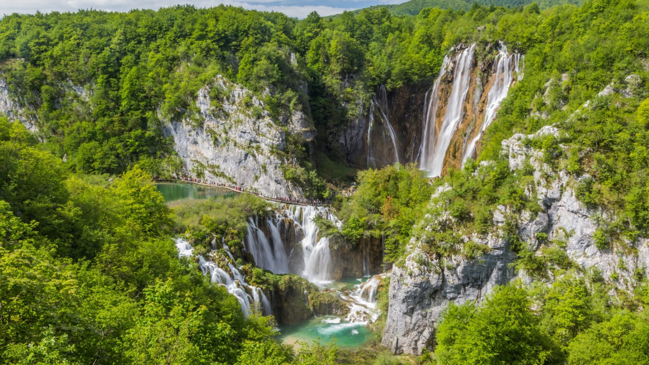 Sastavci Waterfalls in Croatia, Plitvice Lakes National Park