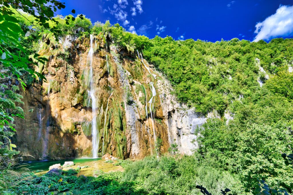 waterfalls in Croatia - The Great Waterfall, Plitvice Lakes National Park