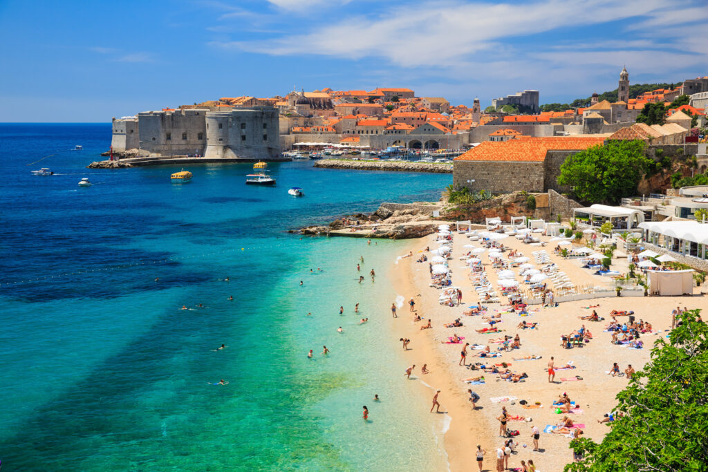 best Croatian beaches - Banje Beach, Dubrovnik