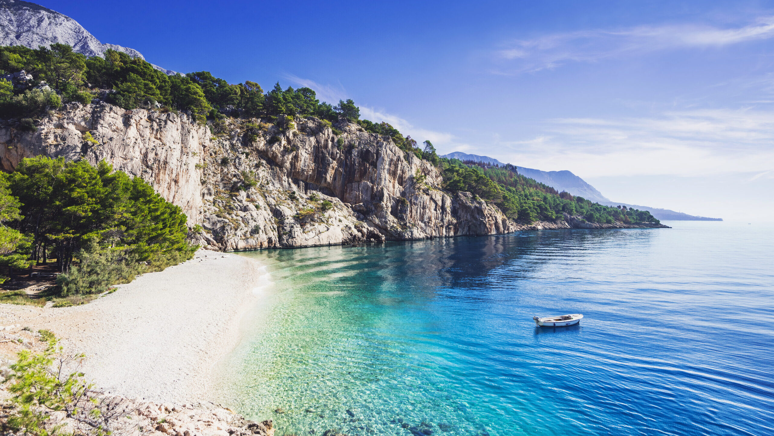 secluded beach in Croatia