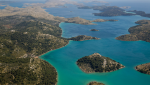 Aerial view on Dugi Otok, seen while on holiday in Zadar