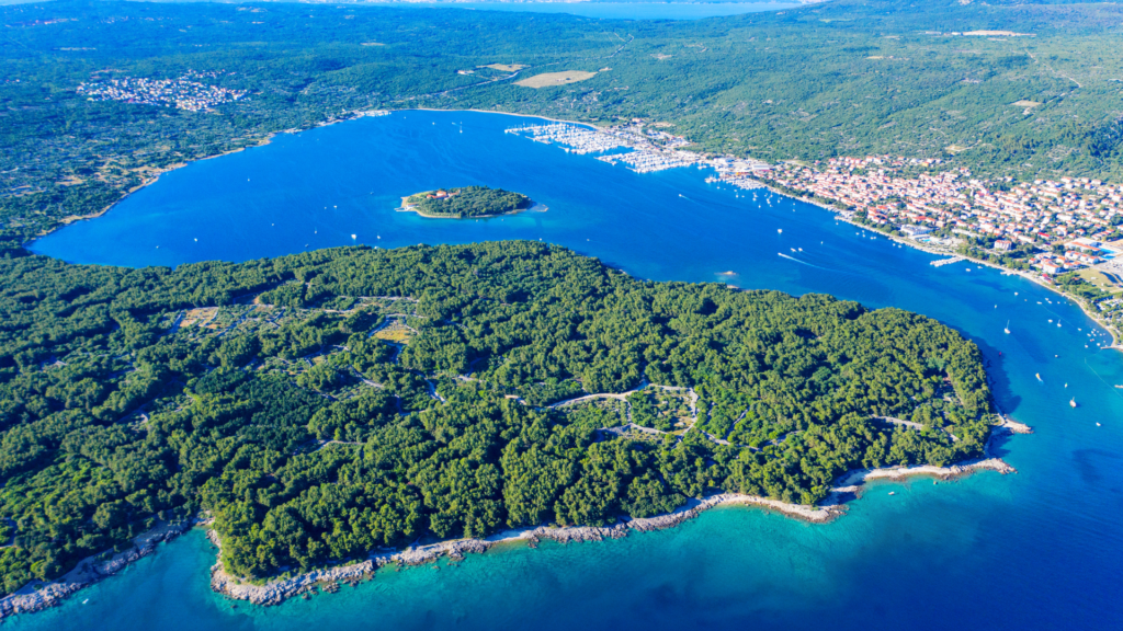 Punat, one of the best beach towns in Croatia 