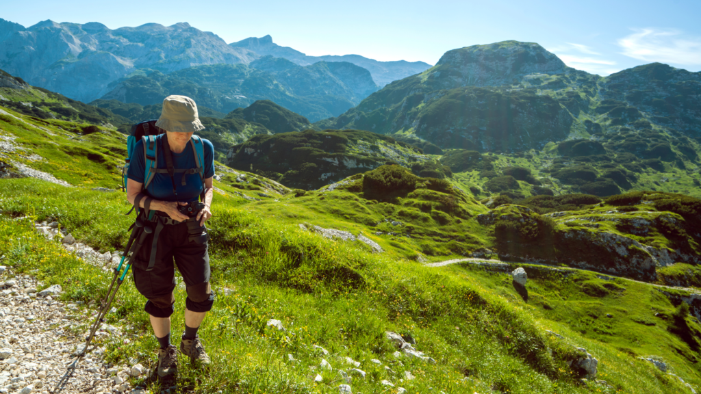 Woman on the best hike in Slovenia 