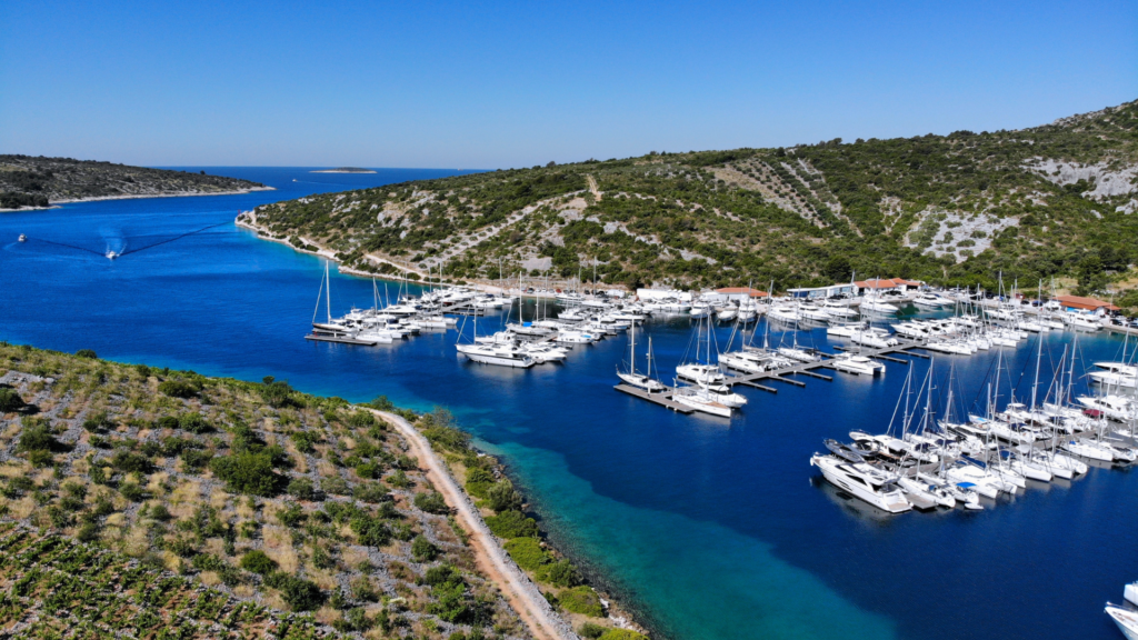 Harbor full of luxury yachts as celebrities in Croatia arrive 