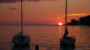 Watching the sunset, one of the best things to do in Rovinj