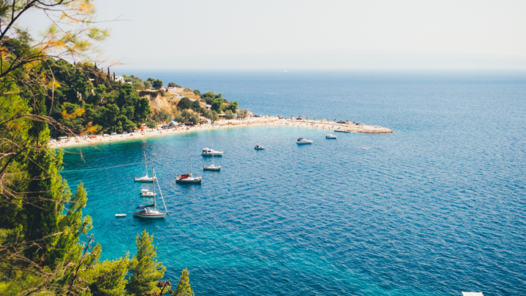 Beautiful beach in one of the best cities to visit in Croatia this summer.