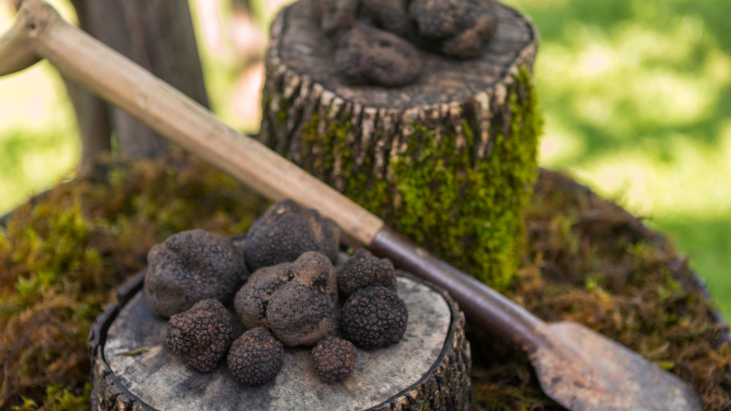 Local and fresh truffles, a vegan food in Croatia 