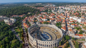 Pula Arena seen while on holiday in Pula