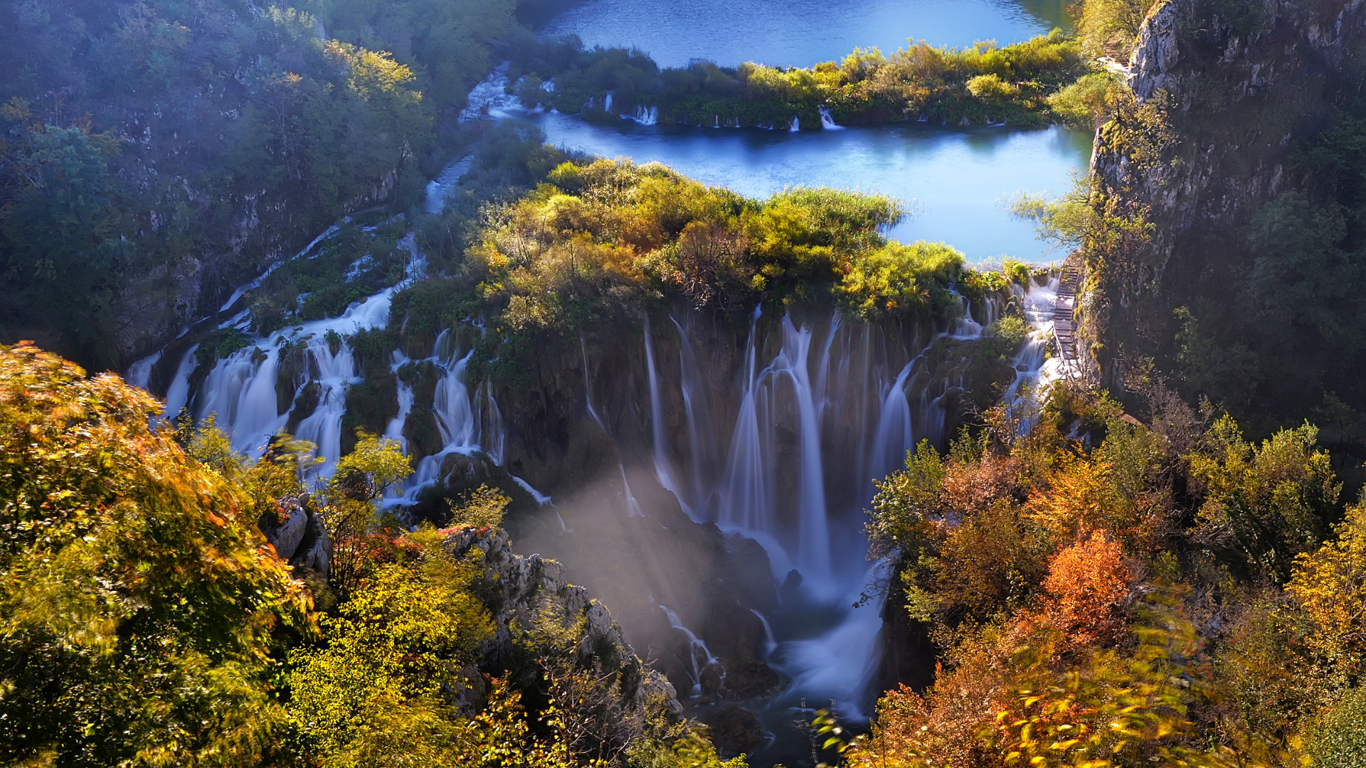 Plitvice Lakes National Park in Croatia in October