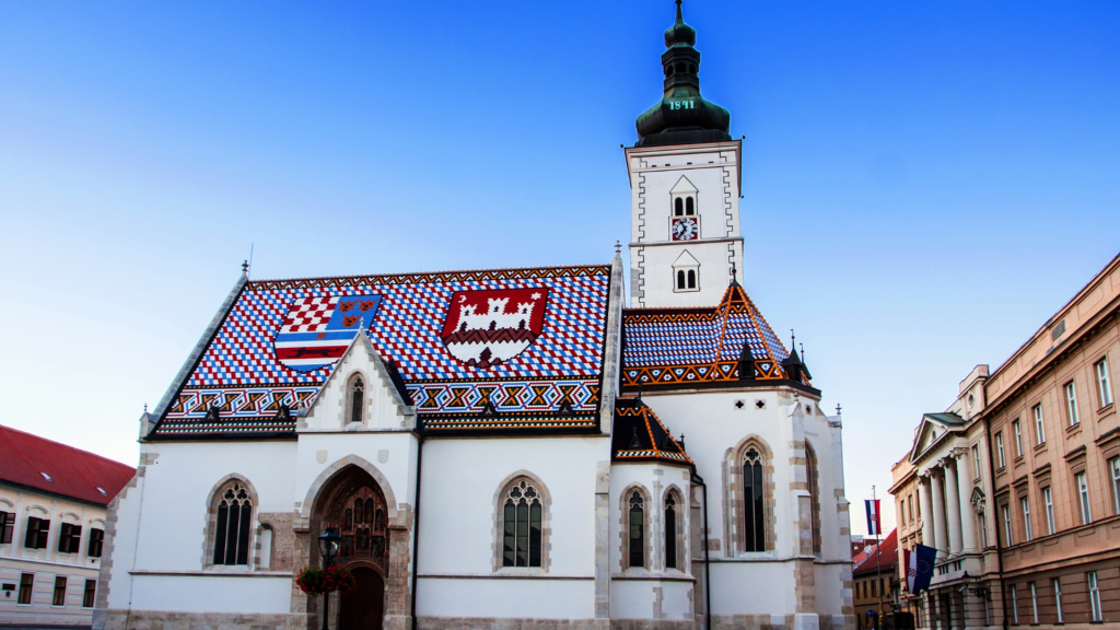 St Marks Church in Zagreb, Central Croatia 